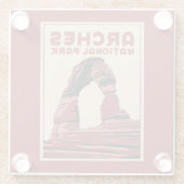 Nationalpark California Glasuntersetzer (Rückseite)