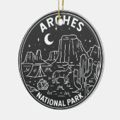 Nationalpark California Keramik Ornament (Links)