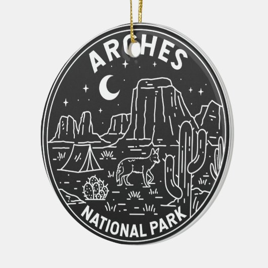 Nationalpark California Keramik Ornament (Links)