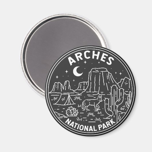 Nationalpark California Magnet (Vorderseite/Rückseite)