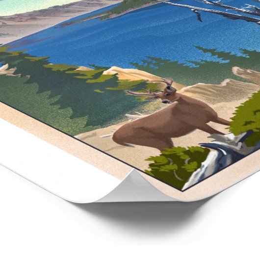 Nationalpark California Poster (Ecke)