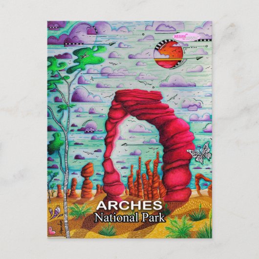 Nationalpark California Postkarte (Vorderseite)