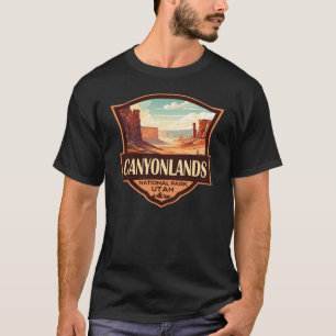 Nationalpark Canyonlands Illustration Retro T-Shirt