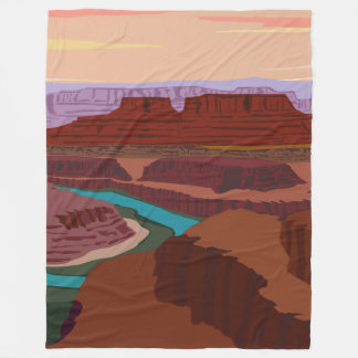 Nationalpark Canyonlands in Utah Fleecedecke