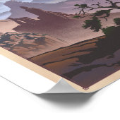 Nationalpark Canyonlands Litho Artwork Poster (Ecke)