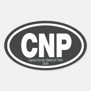 Nationalpark Canyonlands Ovaler Aufkleber
