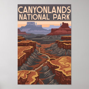 Nationalpark Canyonlands Poster