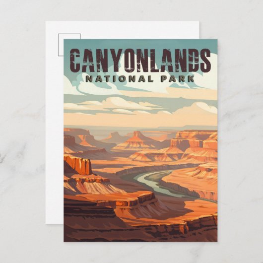 Nationalpark Canyonlands Postkarte (Vorne/Hinten)