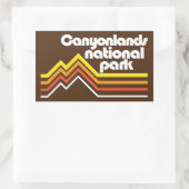 Nationalpark Canyonlands Rechteckiger Aufkleber (Tasche)