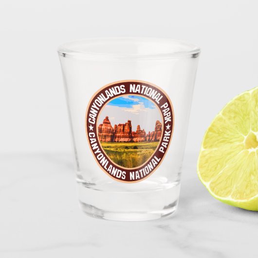 Nationalpark Canyonlands Schnapsglas (Vorderseite)