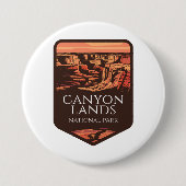 Nationalpark Canyonlands Sonnenuntergang Emblem Button (Vorderseite)