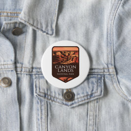 Nationalpark Canyonlands Sonnenuntergang Emblem Button