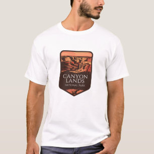 Nationalpark Canyonlands Sonnenuntergang Emblem T-Shirt