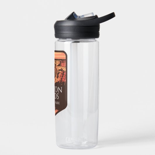 Nationalpark Canyonlands Sonnenuntergang Emblem Trinkflasche (Links)