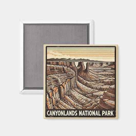 Nationalpark Cayonlands Magnet (Vorderseite/Rückseite)