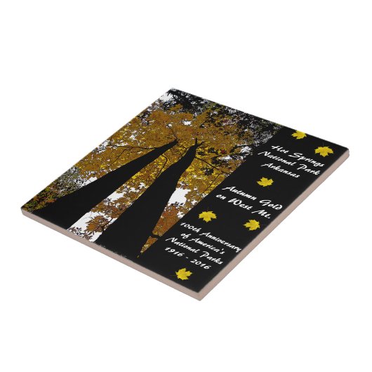 Nationalpark Centennale Hot Springs Herbst Gold Fliese (Seite)