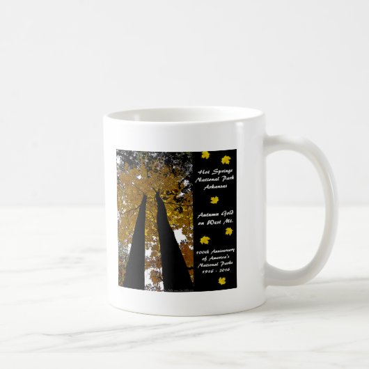 Nationalpark Centennale Hot Springs Herbst Gold Kaffeetasse (Rechts)