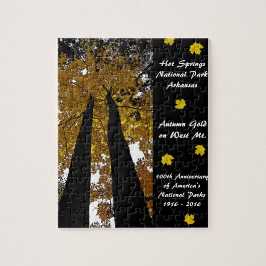 Nationalpark Centennale Hot Springs Herbst Gold Puzzle (Vertikal)