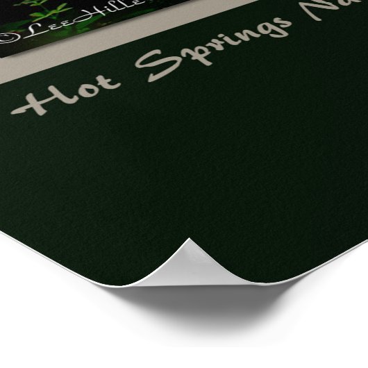 Nationalpark Centennial Hot Springs Poster (Ecke)