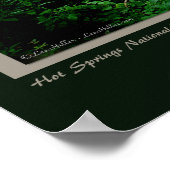 Nationalpark Centennial Hot Springs Poster (Ecke)