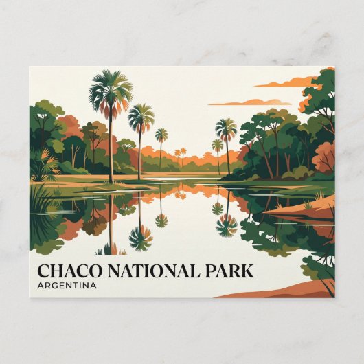 Nationalpark Chaco Argentinien Postkarte (Vorderseite)