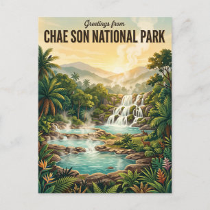 Nationalpark Chae Son Thailand Postkarte