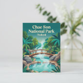 Nationalpark Chae Son Thailand Postkarte (Stehend Vorderseite)
