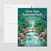 Nationalpark Chae Son Thailand Postkarte (Vorne/Hinten)