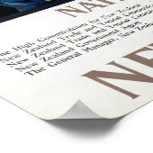 Nationalpark Chateau Tongariro Neuseeland Poster (Ecke)