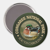 Nationalpark Congaree (Holzente) Magnet (Vorderseite/Rückseite)