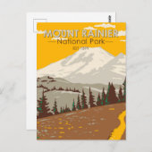 Nationalpark Cowlitz Postkarte (Vorne/Hinten)