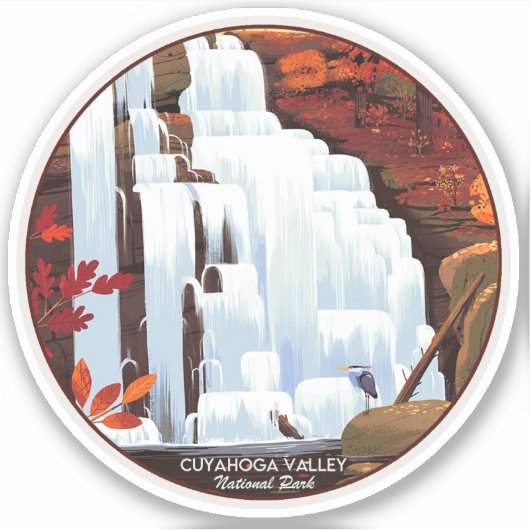 Nationalpark Cuyahoga Aufkleber (Vorderseite)