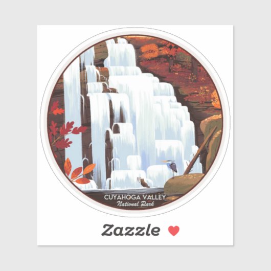 Nationalpark Cuyahoga Aufkleber (Blatt)