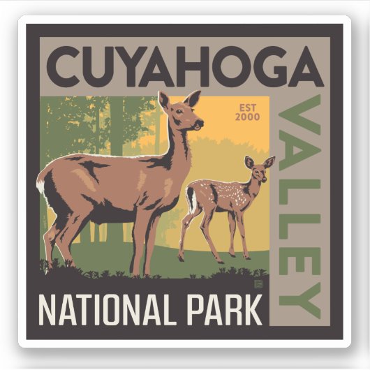 Nationalpark Cuyahoga | Ohio Aufkleber (Vorderseite)