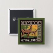 Nationalpark Cuyahoga | Ohio Button (Vorne & Hinten)
