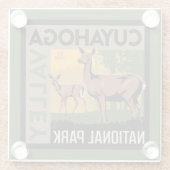 Nationalpark Cuyahoga | Ohio Glasuntersetzer (Rückseite)