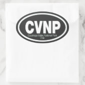 Nationalpark Cuyahoga Ovaler Aufkleber (Tasche)