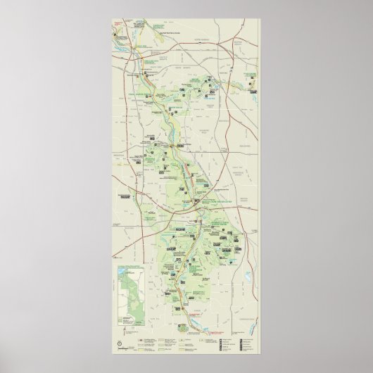 Nationalpark Cuyahoga Poster (Vorne)