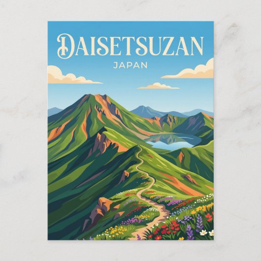 Nationalpark Daisetsuzan Japan Postkarte (Vorderseite)