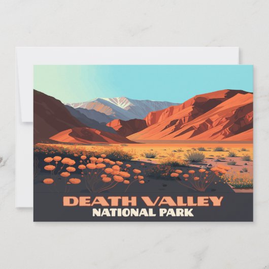 Nationalpark Death Valley Einladung (Vorderseite)