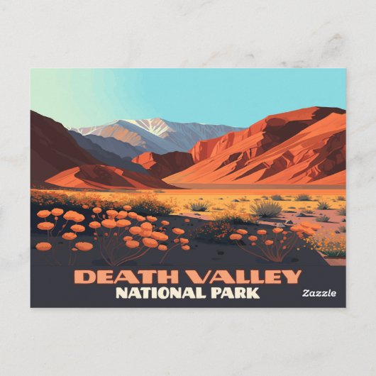 Nationalpark Death Valley Postkarte (Rückseite)