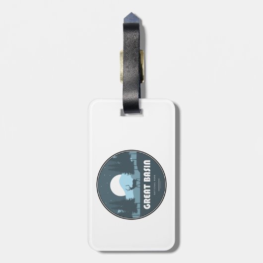 Nationalpark Deer Gepäckanhänger (Rückseite vertikal)