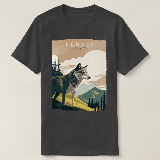 Nationalpark Denali 1 T-Shirt (Design vorne)