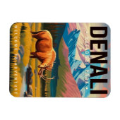 Nationalpark Denali Alaska Berglandschaft Ski Magnet (Horizontal)