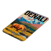 Nationalpark Denali Alaska Berglandschaft Ski Magnet (Linke Seite)
