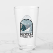 Nationalpark Denali Alaska Mount Hunter Vintag Glas (Rückseite)