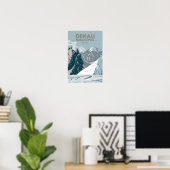 Nationalpark Denali Alaska Mount Hunter Vintag Poster (Heimbüro)