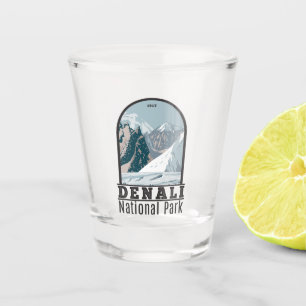 Nationalpark Denali Alaska Mount Hunter Vintag Schnapsglas