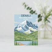 Nationalpark Denali Alaska Mount Postkarte (Stehend Vorderseite)