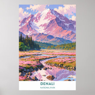 Nationalpark Denali - Alaska Poster
